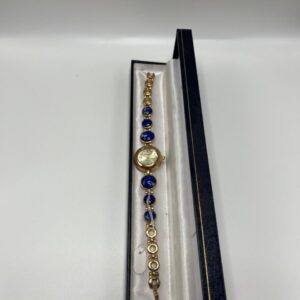 Reloj pulsera con lapislázuli