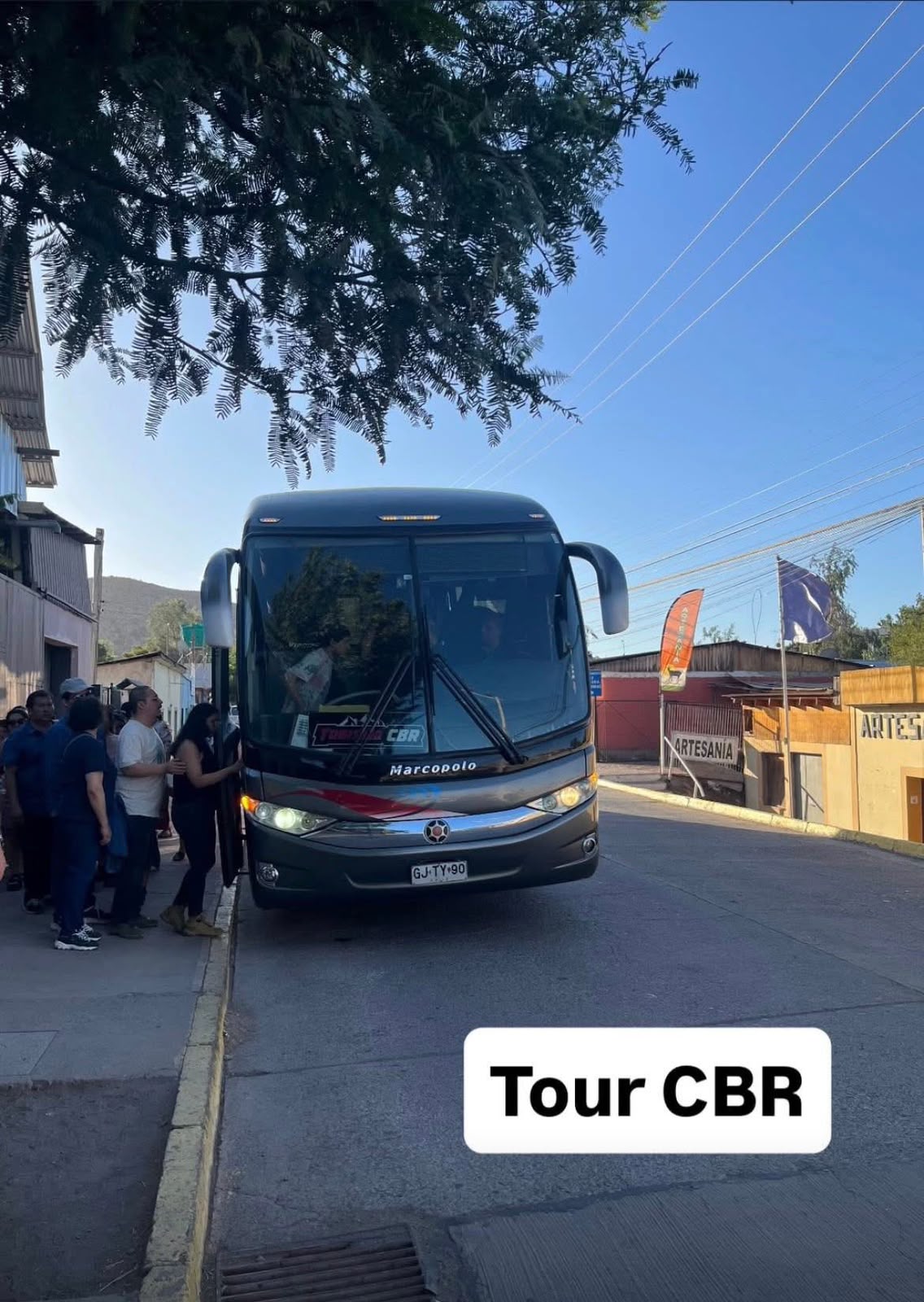 Llegada de un tour a Entrepiedras en Combarbalá
